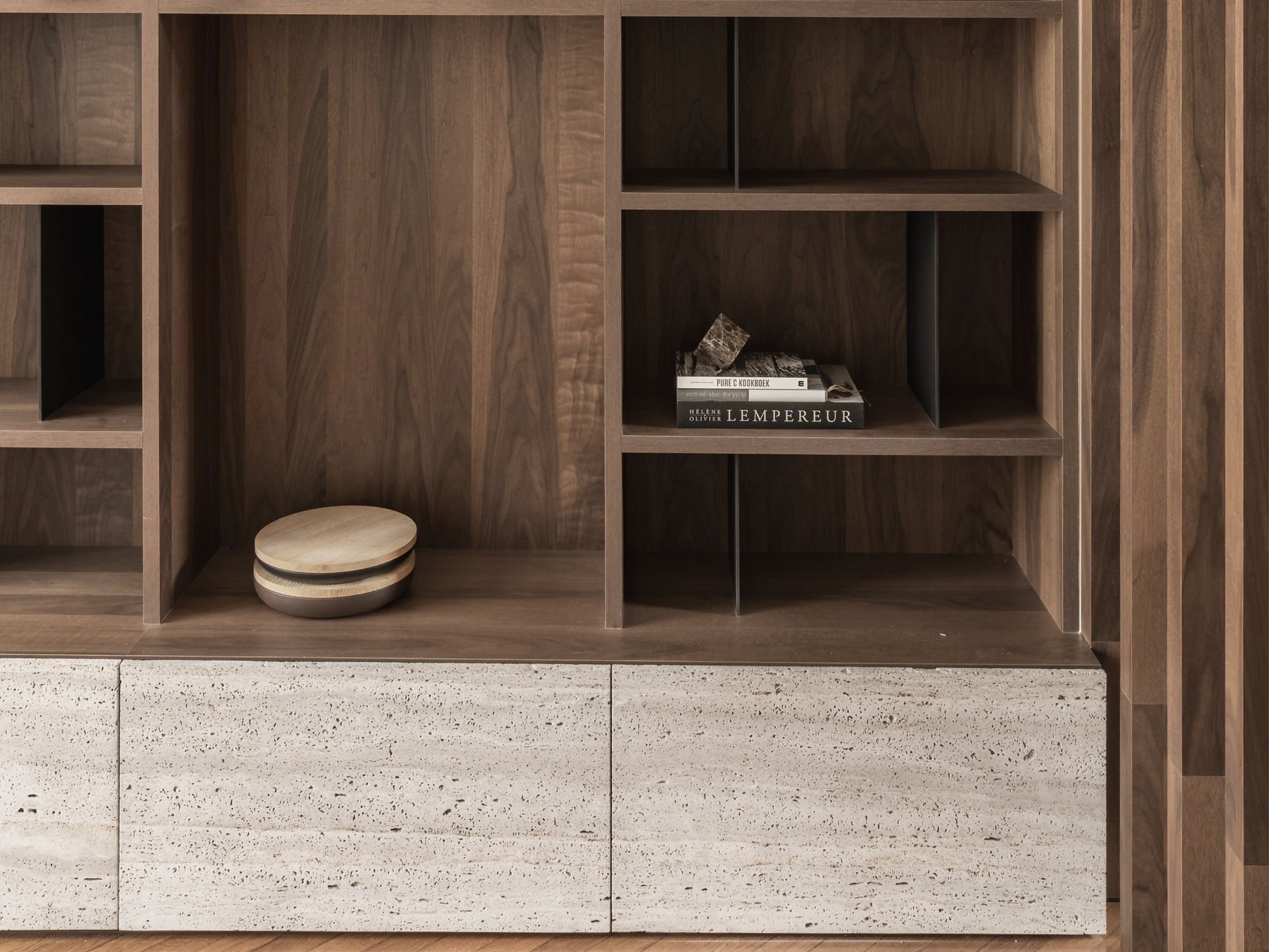 A sophisticated townhouse in Shinnoki Smoked Walnut